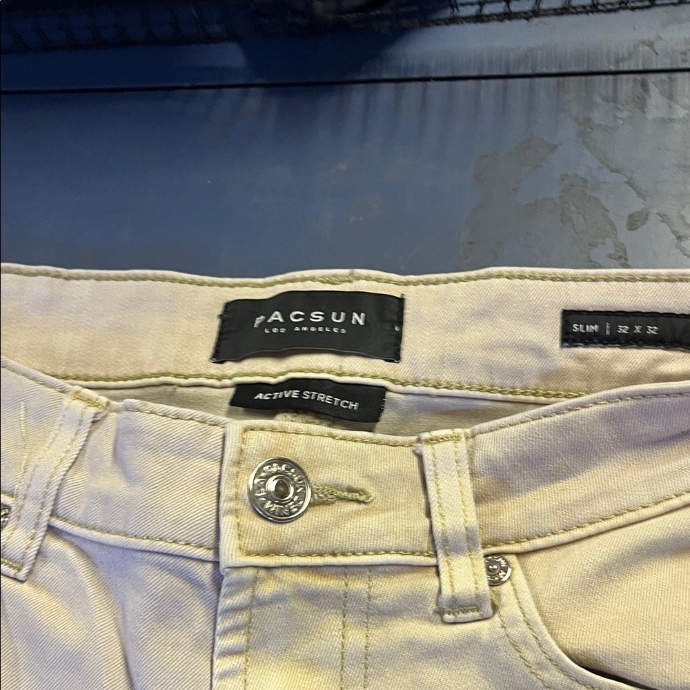 PacSun Active Stretch Slim Jeans - Cream